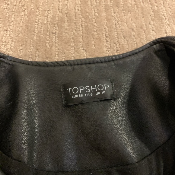 TOPSHOP LEATHER JACKET - Picture 2 of 2